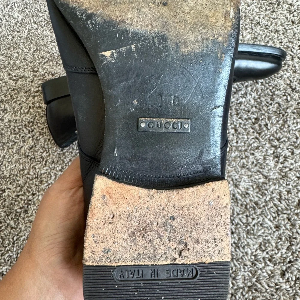 Gucci leather men dress shoes